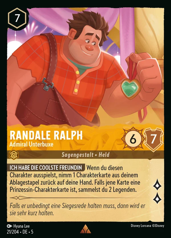 Randale Ralph - Admiral Unterbuxe — Disney Lorcana Charakter card from Shimmering Skies