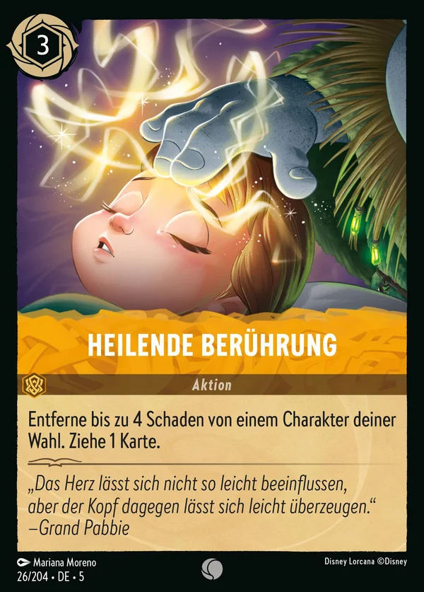 Heilende Berührung — Disney Lorcana Aktion card from Shimmering Skies