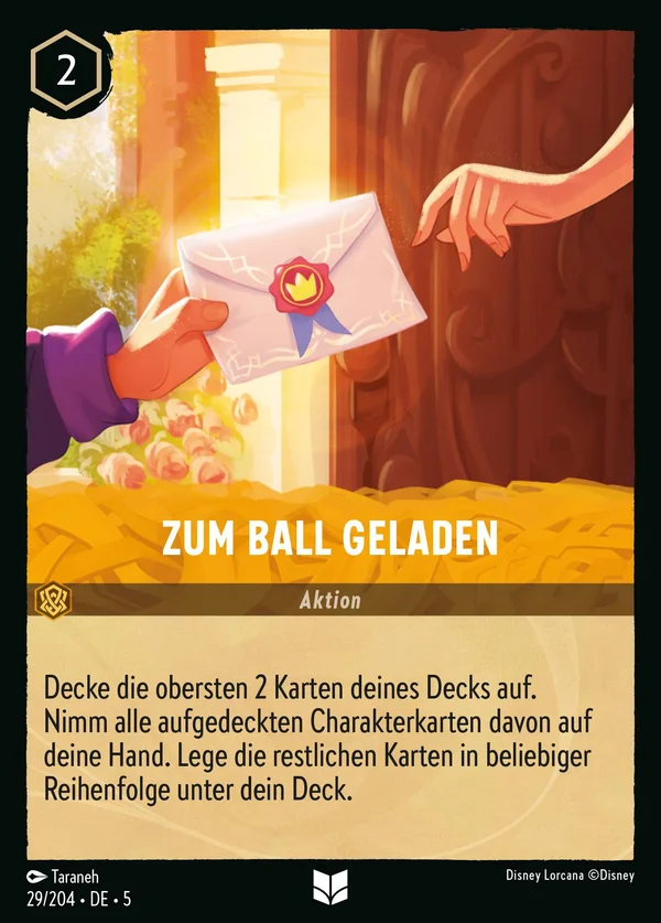 Zum Ball geladen — Disney Lorcana Aktion card from Shimmering Skies