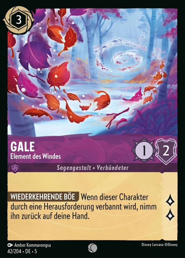 Gale - Element des Windes — Disney Lorcana Charakter card from Shimmering Skies