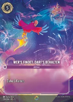 Wer's findet, darf's behalten