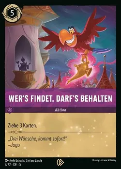 Wer's findet, darf's behalten