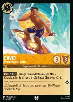 David - Eindrucksvoller Surfer