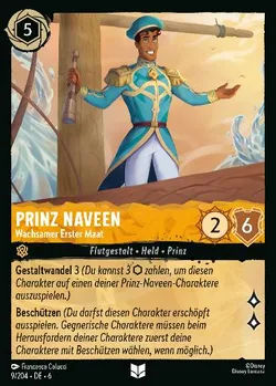 Prinz Naveen - Wachsamer Erster Maat