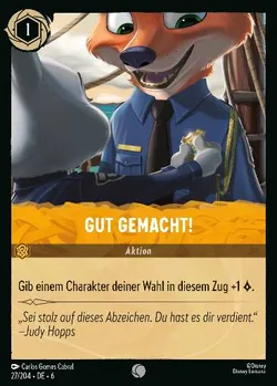 Gut gemacht!
