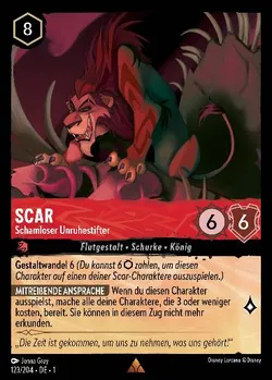 Scar - Schamloser Unruhestifter