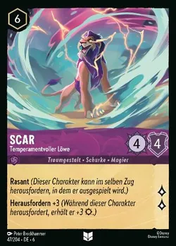 Scar - Temperamentvoller Löwe