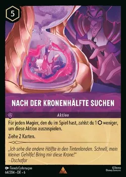 Nach der Kronenhälfte suchen