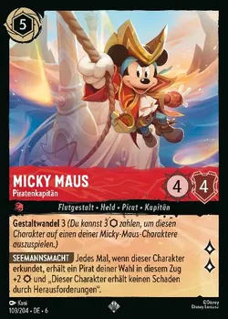 Micky Maus - Piratenkapitän