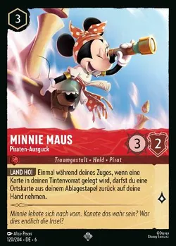 Minnie Maus - Piraten-Ausguck