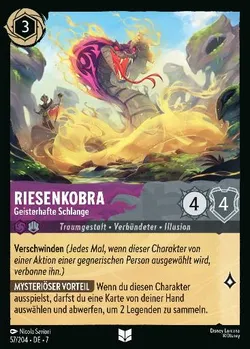 Riesenkobra - Geisterhafte Schlange