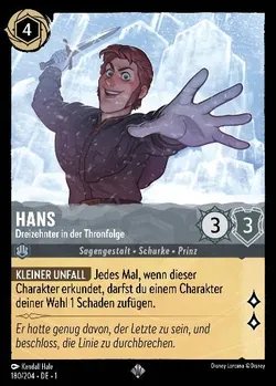Hans - Dreizehnter in der Thronfolge