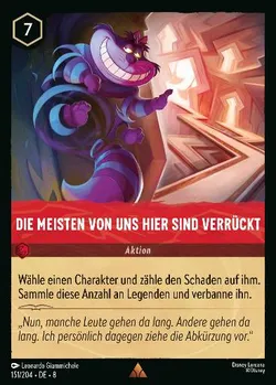 Die meisten von uns hier sind verrückt