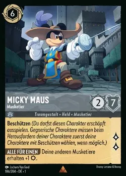 Micky Maus - Musketier