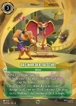 Das war der Falsche!