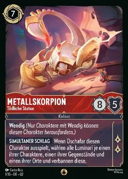 Metallskorpion - Tödliche Statue