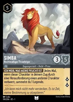 Simba - Rechtmäßiger Thronfolger