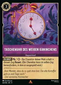 Taschenuhr des weißen Kaninchens