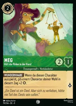 Meg - Hält die Fäden in der Hand
