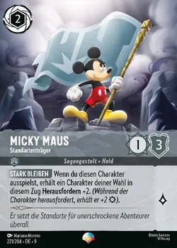 Micky Maus - Standartenträger