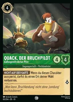 Quack, der Bruchpilot - Außergewöhnlicher Pilot