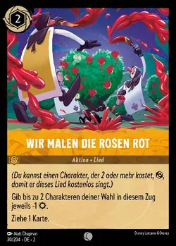 Wir malen die Rosen rot