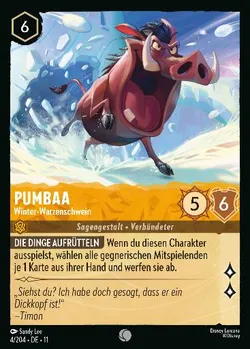 Pumbaa - Winter-Warzenschwein