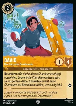 David - Beschützender Snowboarder