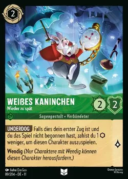 Weißes Kaninchen - Wieder zu spät