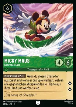 Micky Maus - Snowboard-Ass