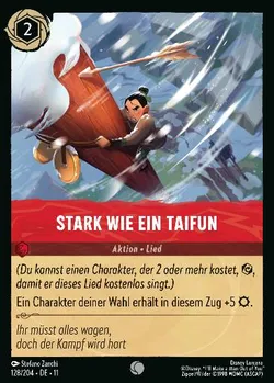 Stark wie ein Taifun