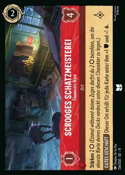 Scrooges Schatzmeisterei - Ebenezers Büro
