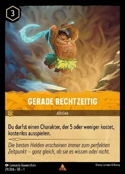 Gerade Rechtzeitig