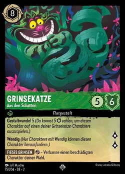 Grinsekatze - Aus den Schatten