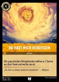 Du hast mich vergessen