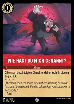 Wie hast du mich genannt?