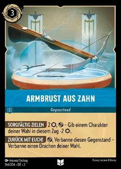 Armbrust aus Zahn