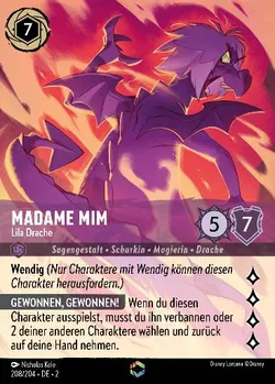 Madame Mim - Lila Drache