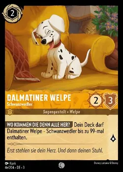 Dalmatiner Welpe - Schwanzwedler