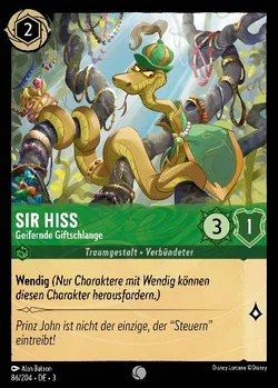 Sir Hiss - Geifernde Giftschlange