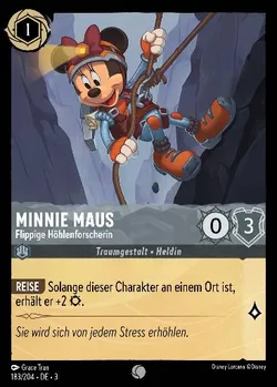 Minnie Maus - Flippige Höhlenforscherin