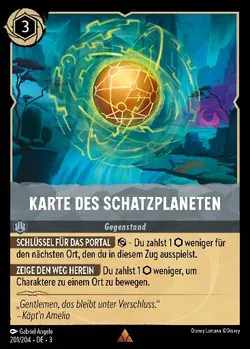 Karte des Schatzplaneten