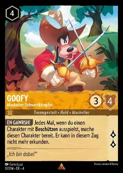 Goofy - Musketier-Schwertkämpfer