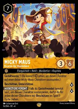 Micky Maus - Kapitän der Musketiere