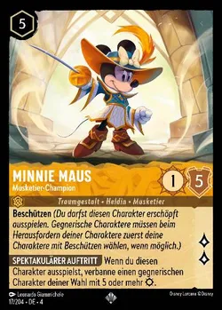 Minnie Maus - Musketier-Champion