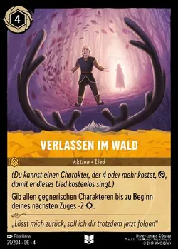 Verlassen im Wald