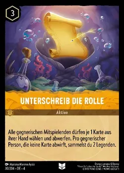 Unterschreib die Rolle