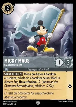 Micky Maus - Standartenträger