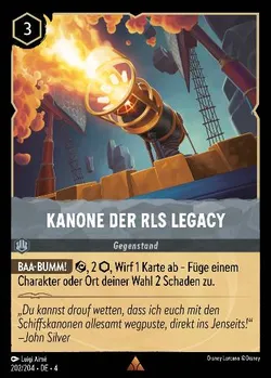 Kanone der RLS Legacy