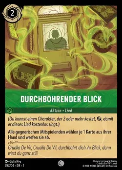 Durchbohrender Blick